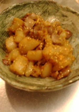 砂ずりとこんにゃくのにんにく醤油炒め-レシピのメイン写真