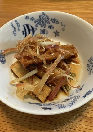 ミョウガとさつま揚げのポン酢和え-レシピのメイン写真