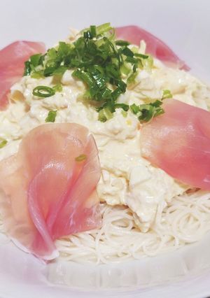 超簡単!キャベツと豆腐のタルタルそうめん-レシピのメイン写真