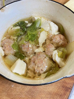白菜、豆腐、鶏肉団子のおだしスープ-レシピのメイン写真