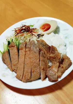 豚ロース肉の生姜漬け焼きワンプレご飯-レシピのメイン写真