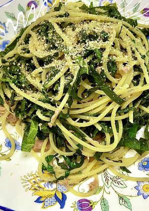 大葉とニンニクのツナオイルパスタ-レシピのメイン写真