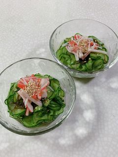 きゅうりともずくの酢の物-レシピのメイン写真