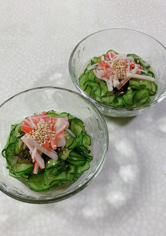 きゅうりともずくの酢の物-レシピのメイン写真