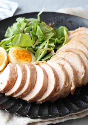 たべごぼう茶で鶏むね肉のチャーシュー-レシピのメイン写真