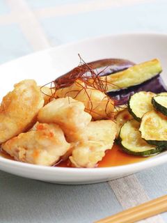 鶏むね肉と夏野菜の南蛮漬け-レシピのメイン写真
