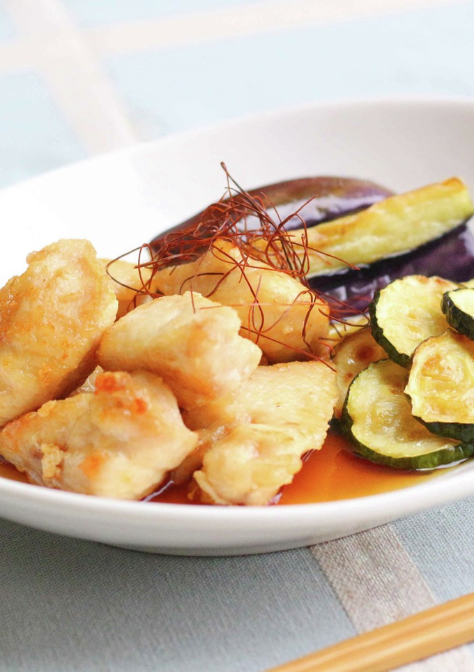 鶏むね肉と夏野菜の南蛮漬け-レシピのメイン写真