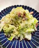 白菜消費！白菜とベーコンのペペロンチーノ