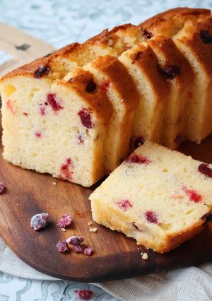 ドライクランベリーティーでパウンドケーキ-レシピのメイン写真