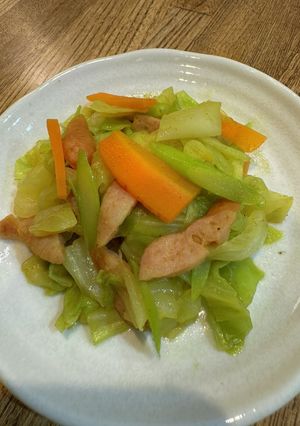 アスパラガスとキャベツのカレー煮-レシピのメイン写真