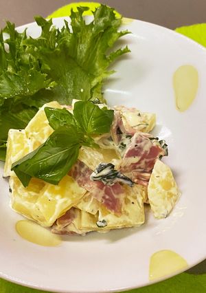 おつまみバジルポテトサラダ-レシピのメイン写真