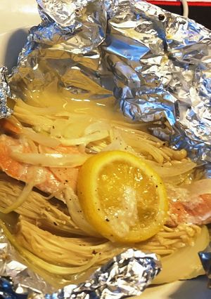 塩麹レモンのシャケホイル焼き-レシピのメイン写真