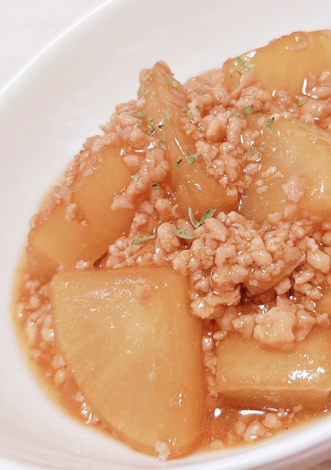 大根と鶏ﾐﾝﾁのうまとろ煮♡-レシピのメイン写真