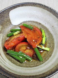 トマトと葱の豆板醤和え-レシピのメイン写真