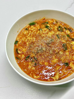 ピリ辛ラーメン風 素麺계란장국수-レシピのメイン写真