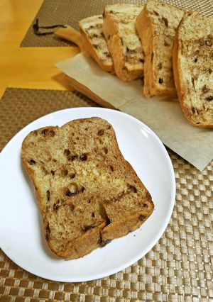 ★低糖質！チョコチップ入り食パン♪-レシピのメイン写真