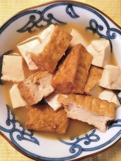 サッと一品 和食✿ 厚揚げと 豆腐の煮物-レシピのメイン写真