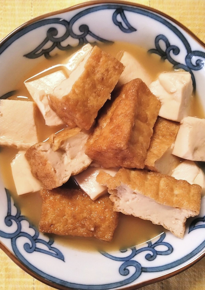サッと一品 和食✿ 厚揚げと 豆腐の煮物-レシピのメイン写真