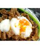 豚塊肉でガッツリ！温玉豚塊丼★動画あり★