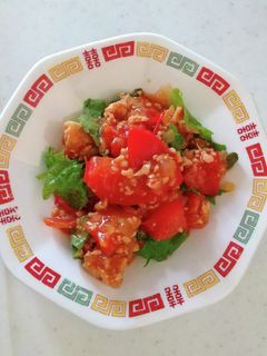トマトと厚揚げのオイスターソース炒め煮♪-レシピのメイン写真