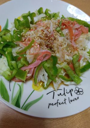 カニ風キャベツ-レシピのメイン写真