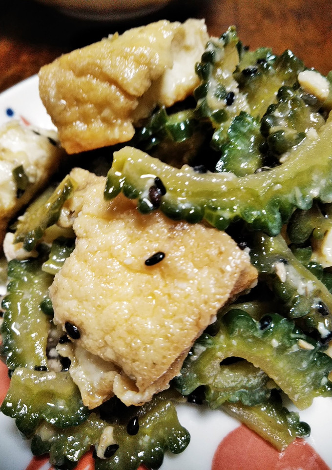 ゴーヤと厚揚げの炒め物-レシピのメイン写真