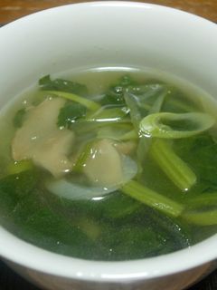 ほうれん草とザーサイのスープ-レシピのメイン写真
