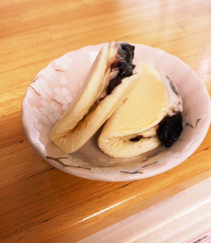 卵なし♪モチモチべた焼き(あんこ入り)-レシピのメイン写真