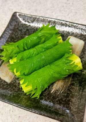 昆布茶で美味しい♪きゅうりの大葉巻き-レシピのメイン写真