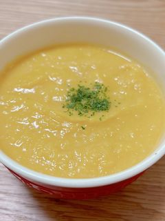 あま〜い♡食べる無水かぼちゃスープ-レシピのメイン写真