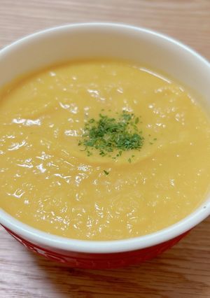 あま〜い♡食べる無水かぼちゃスープ-レシピのメイン写真