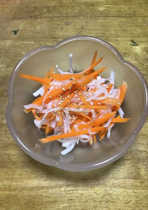 大根とニンジンの酢の物（なます）-レシピのメイン写真