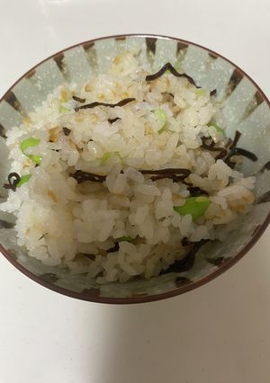 枝豆と塩昆布のご飯-レシピのメイン写真