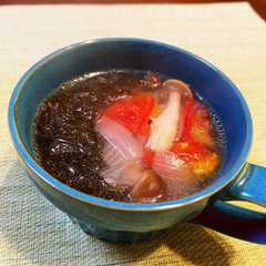 รูปของ もずくとトマトのリコピンスープ