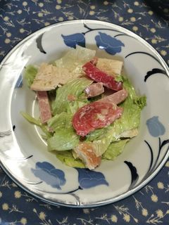 スパムとパンのサワークリームサラダ-レシピのメイン写真