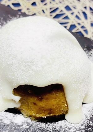 包まないとろける大福(焼き芋あん)-レシピのメイン写真