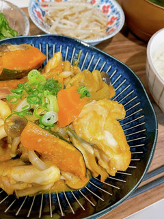 鶏とかぼちゃのごま味噌炒め-レシピのメイン写真