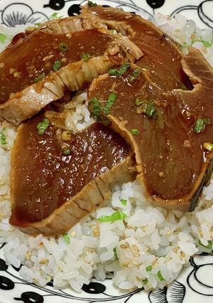 自家製大葉と鰹のたたき丼-レシピのメイン写真