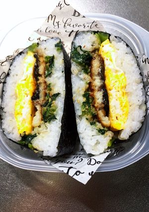 7/20 うな卵おにぎらず-レシピのメイン写真