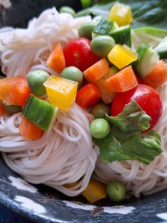 夏の彩りそうめんサラダ-レシピのメイン写真