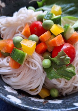 夏の彩りそうめんサラダ-レシピのメイン写真