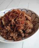 糸こんにゃくと牛肉の甘辛ピリ辛