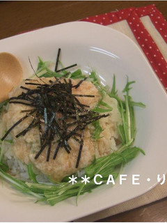 ねばねば♪簡単とろろ明太子丼-レシピのメイン写真