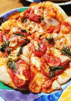 ミコばあばの美味しいマルゲリータピザ-レシピのメイン写真