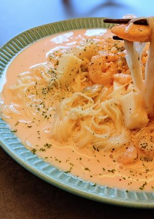 簡単で絶品！冷やしペスカトーレそうめん-レシピのメイン写真