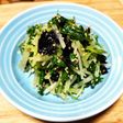 みず菜と焼き海苔のごま油和え