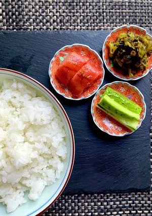 最高の3品で美味しいご飯-レシピのメイン写真