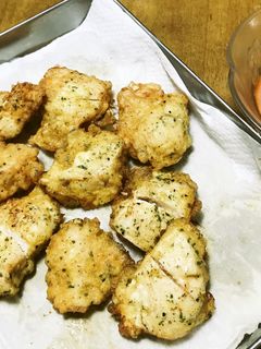 鶏胸肉のナゲット風(オーロラソース添え)-レシピのメイン写真