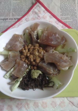 納豆・キハダマグロの漬け・大根葉のタパス-レシピのメイン写真