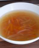 不器用椎茸戻し汁玉ねぎスープ